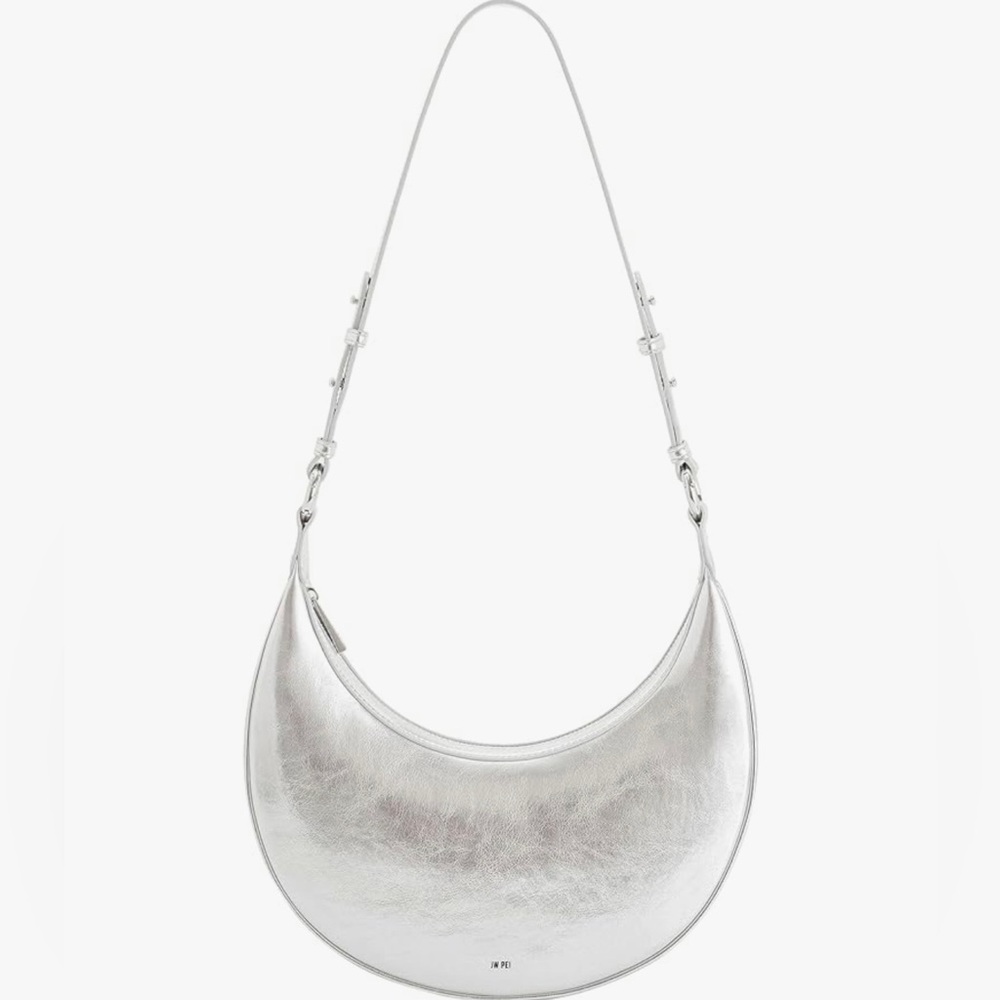 JW Pei Metallic Saddle Bag